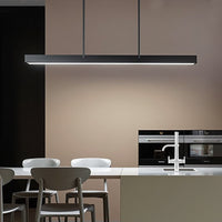 Moderno lampadario a strisce lunghe minimaliste