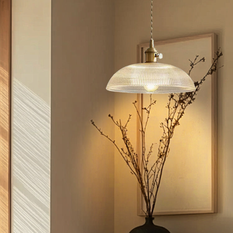 Glarefusion Moderne Schüssel-Glas-Pendelleuchte