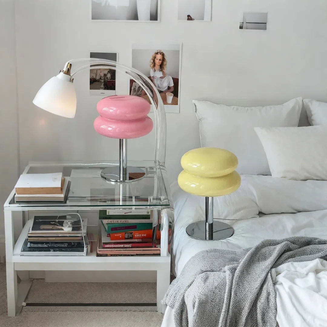 Chic Glass Cake Table Lampe