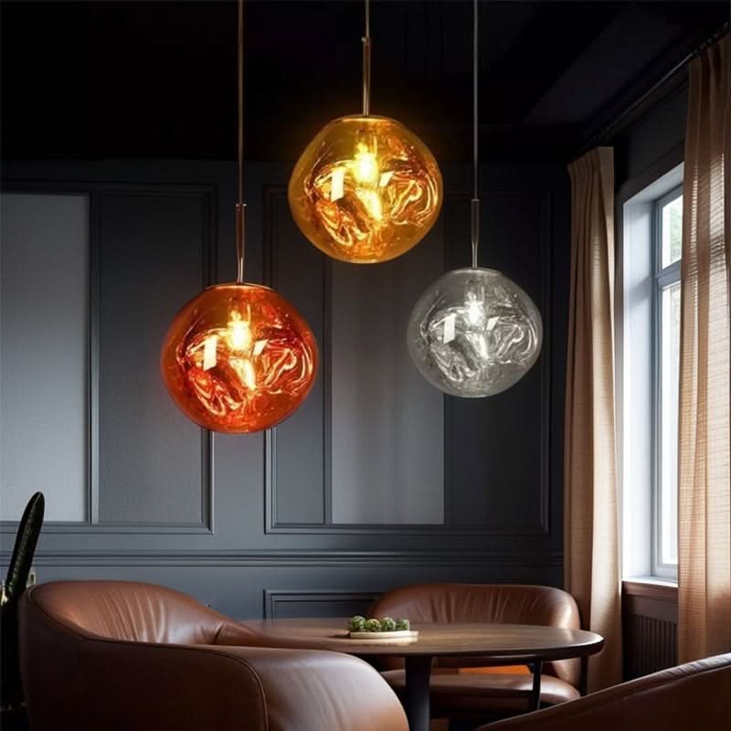 Lampada a sospensione Glarefusion Chic in vetro fuso