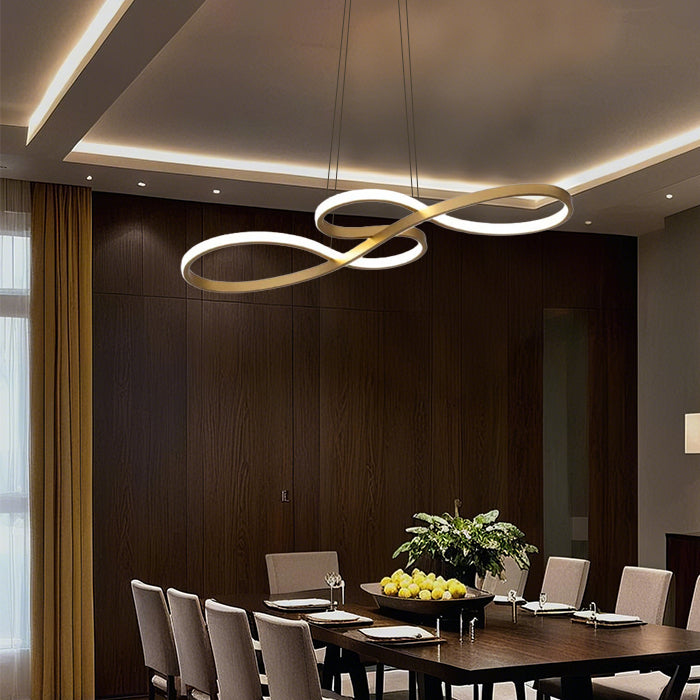 Lampada a sospensione a LED dal design moderno con note musicali