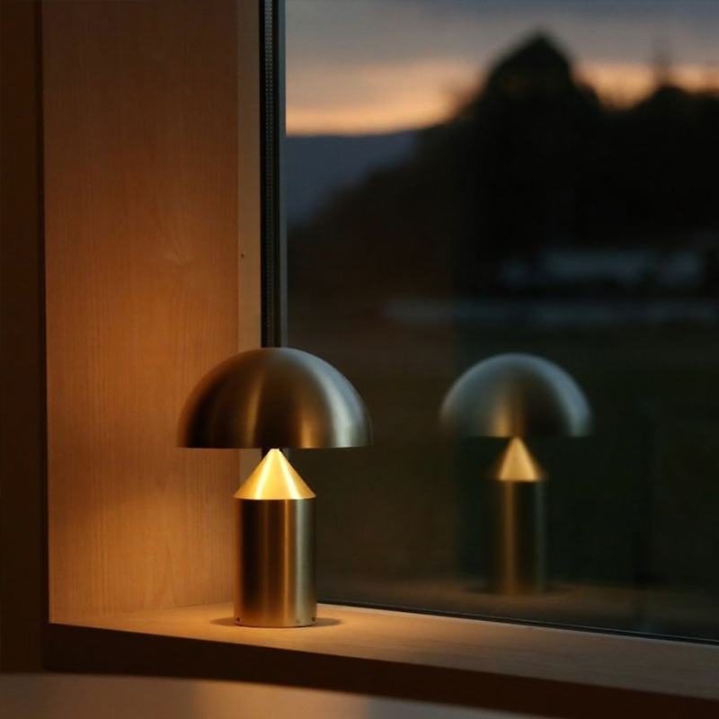 Glarefusion kreativ metalbord lampe