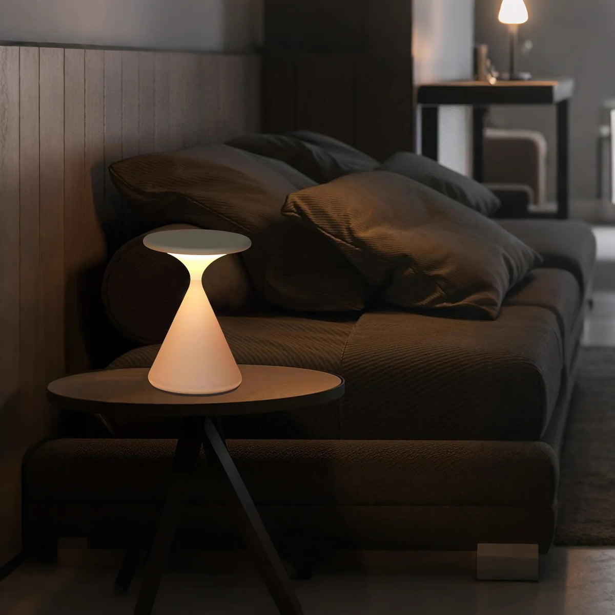Kreativ timeglas bordlampe