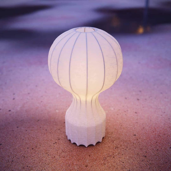 Klassisk ballon silke bordlampe