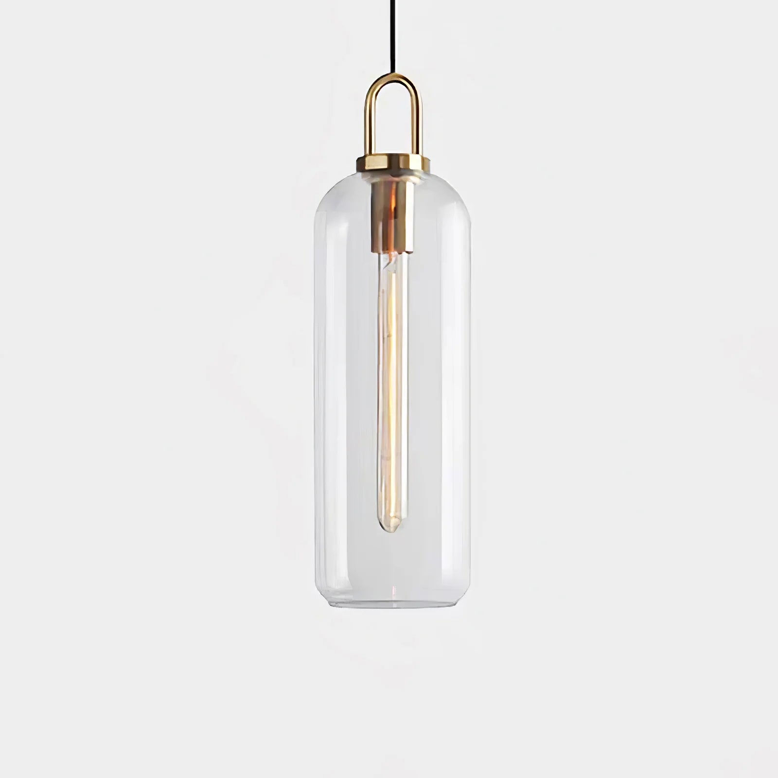Lampe à Suspension Pendule Vintage en Verre