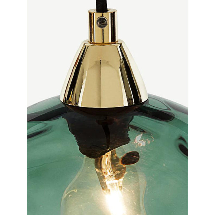 Glarefusion moderne simpelt farvet vandmønster glaskugle pendel lys