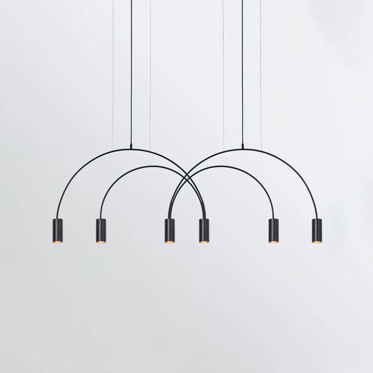 Minimalist Arc Iron Pendant Light