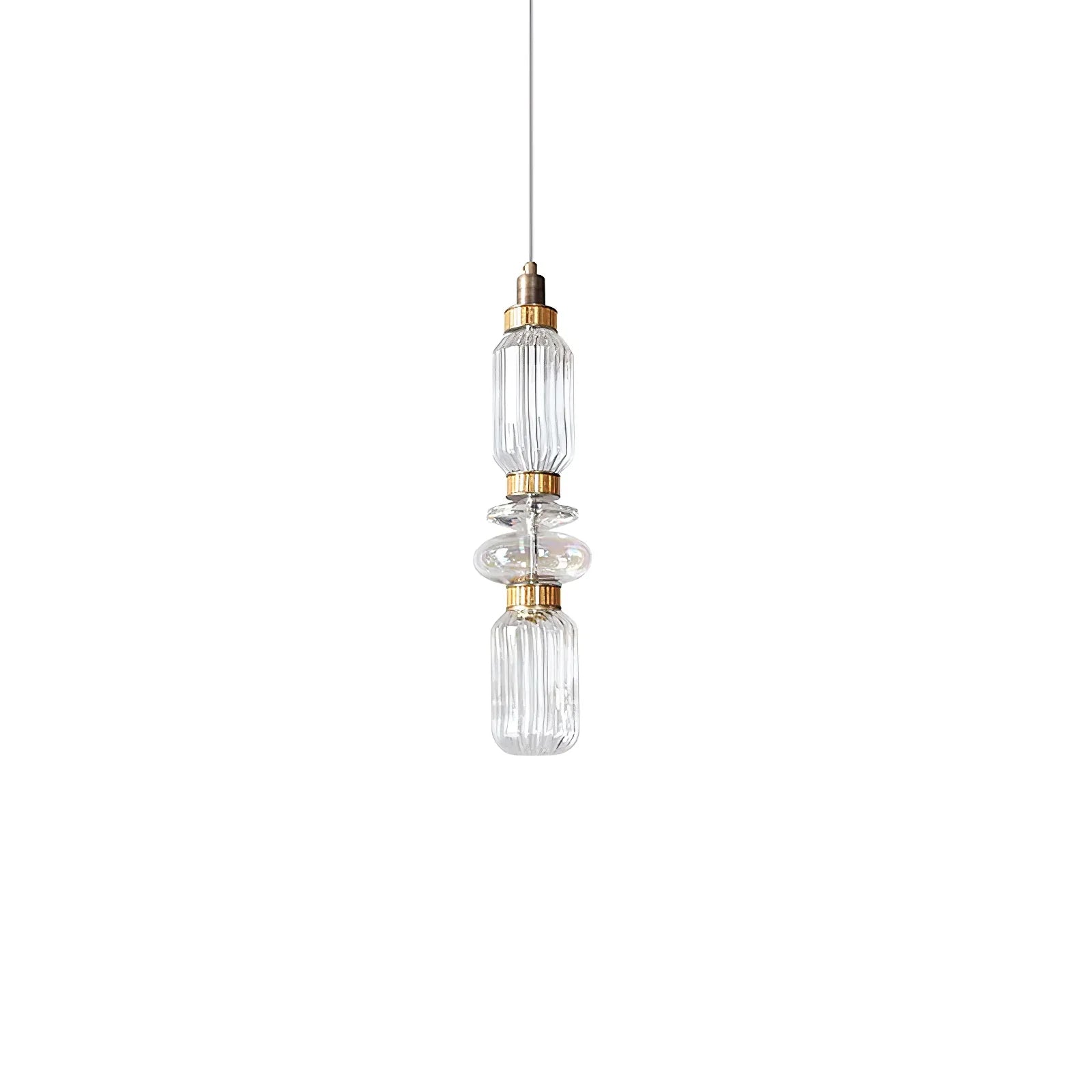 Lampe suspendue élégante à plusieurs abat-jour en verre