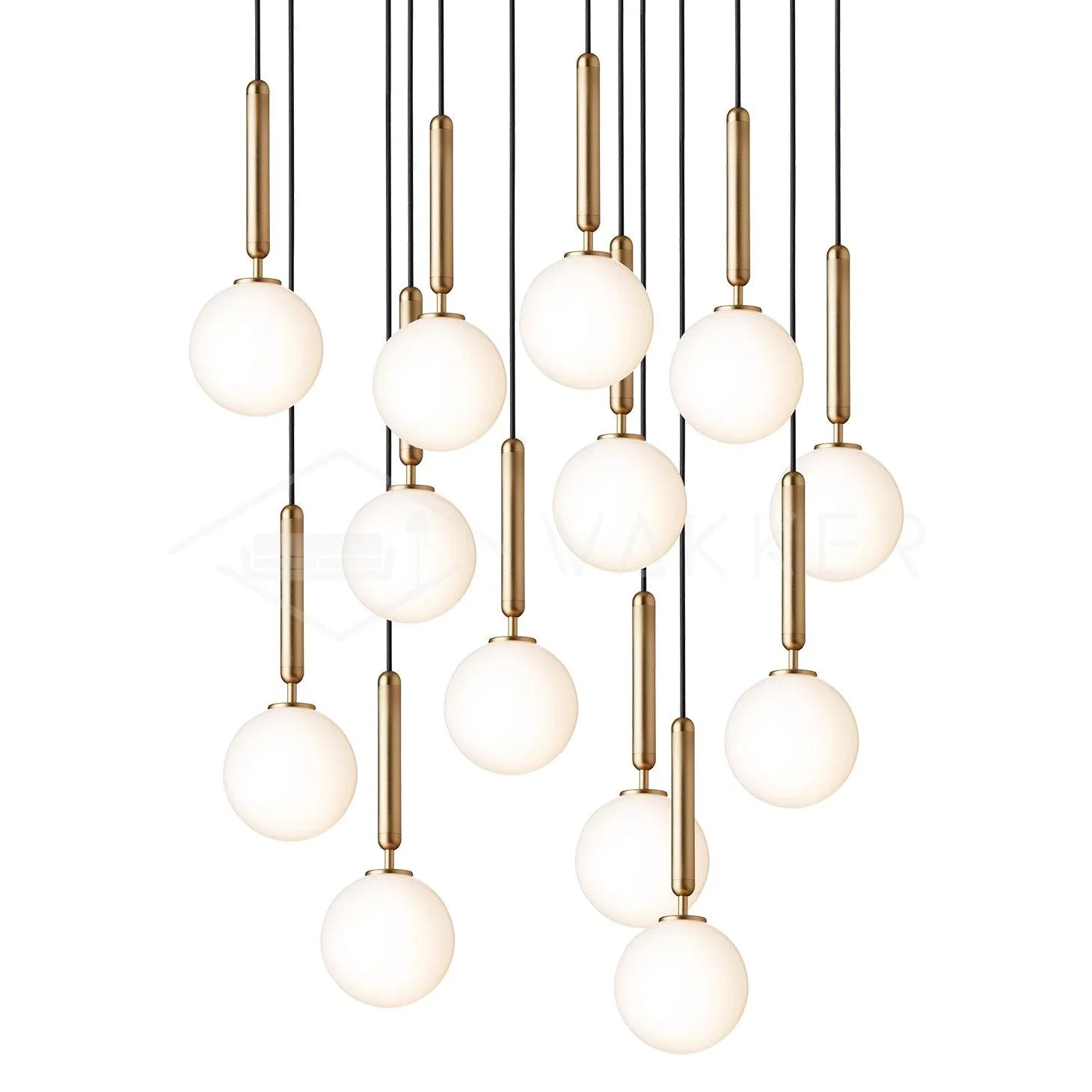 Petite suspension ronde moderne en verre