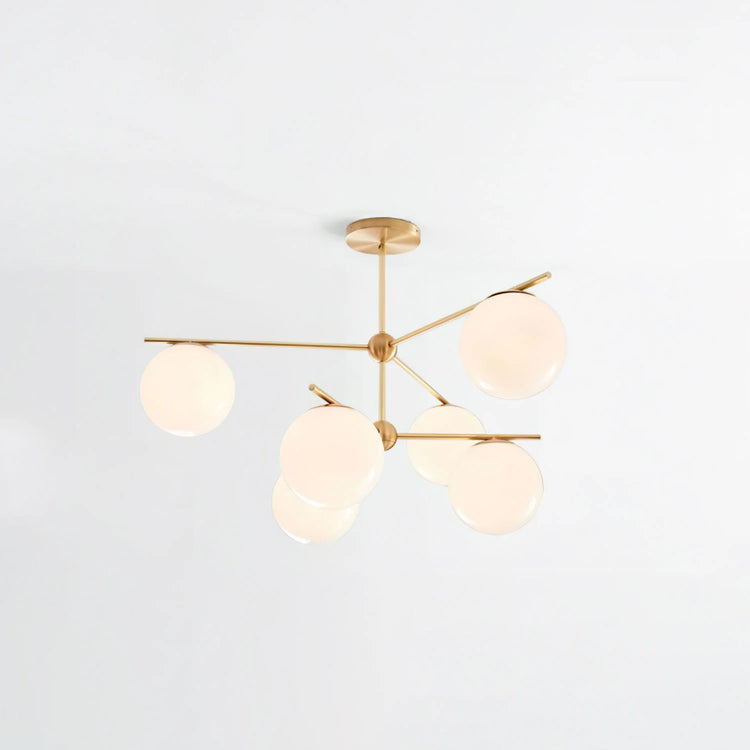 Moderne sfærisk glaslysekrone