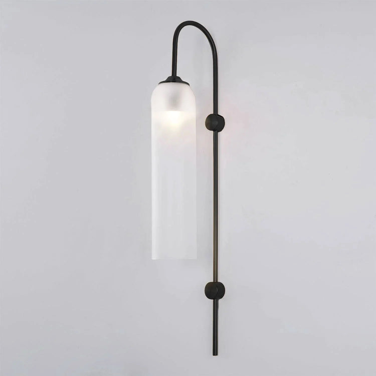 Rustik Tube Curve-Metal væglampe