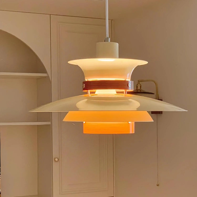 Modern Multi-layered Wooden Pendant Light