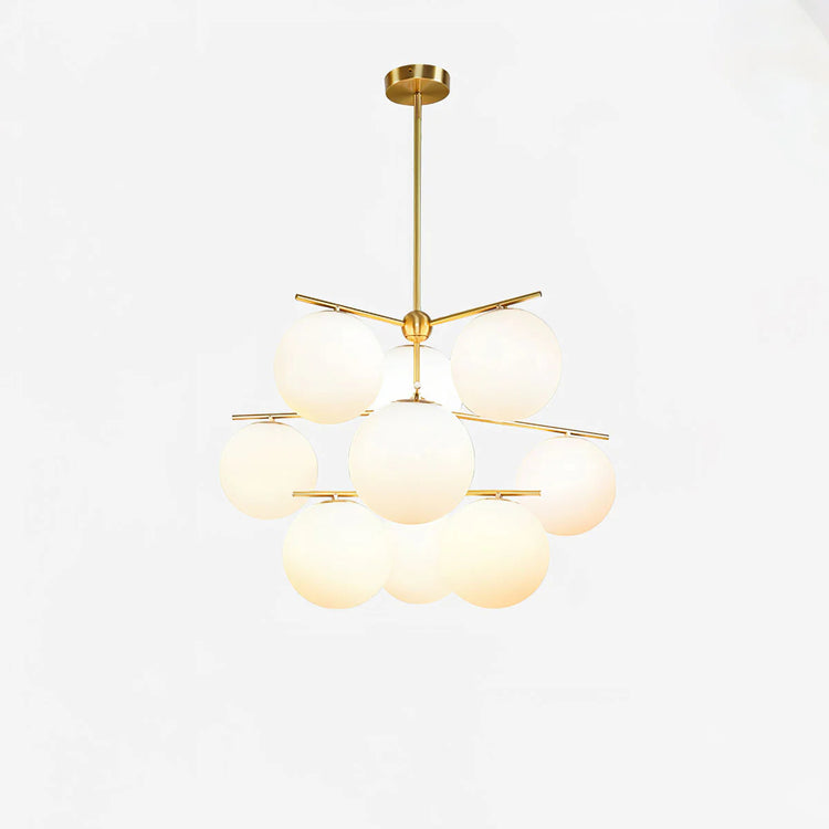 Moderne sfærisk glaslysekrone