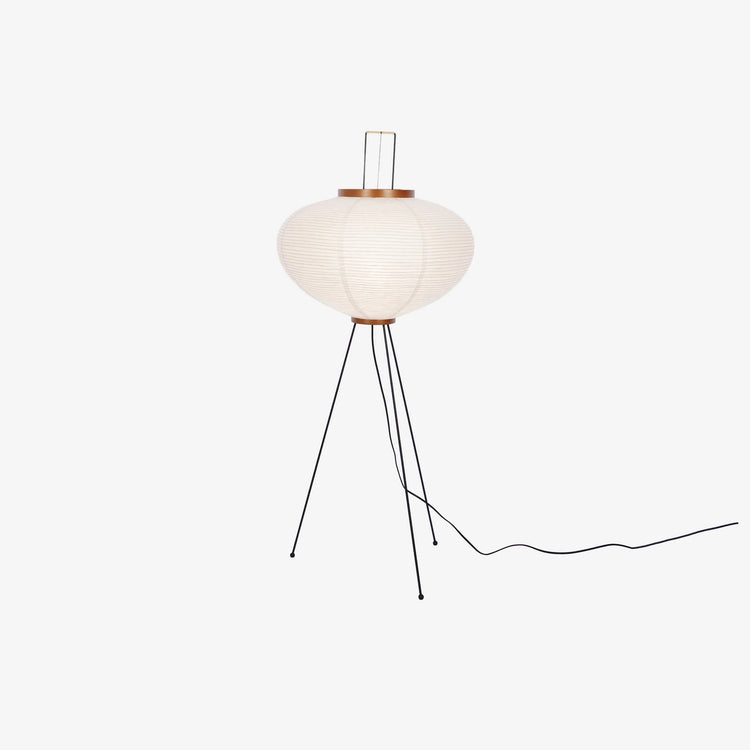 Orientalsk rund papirskærmlampe