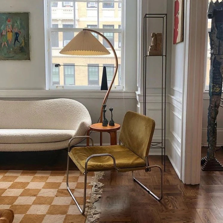 Retro Scandic Arc Metal Gulvlampe