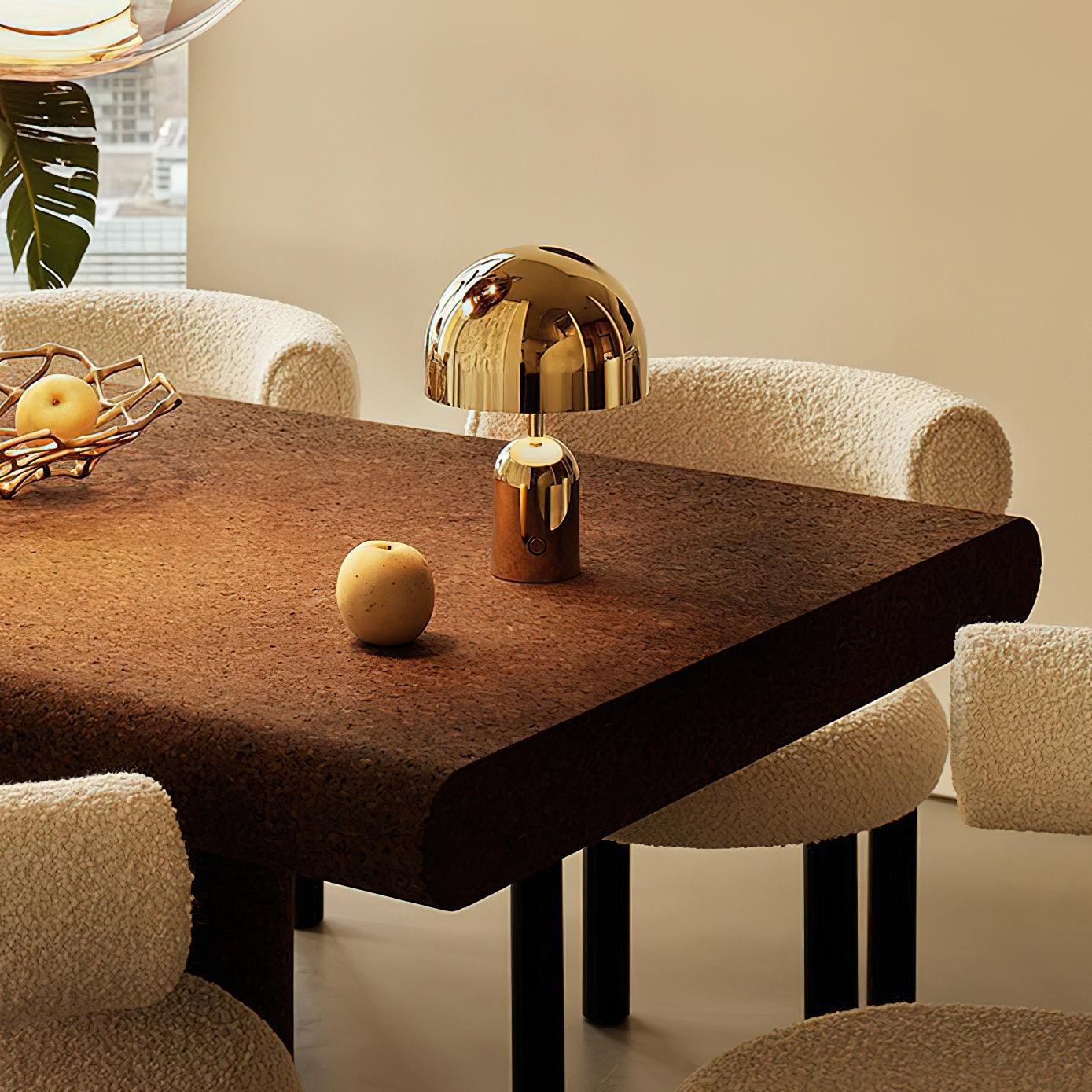 Modern Metallic Dome Iron Table Lamp