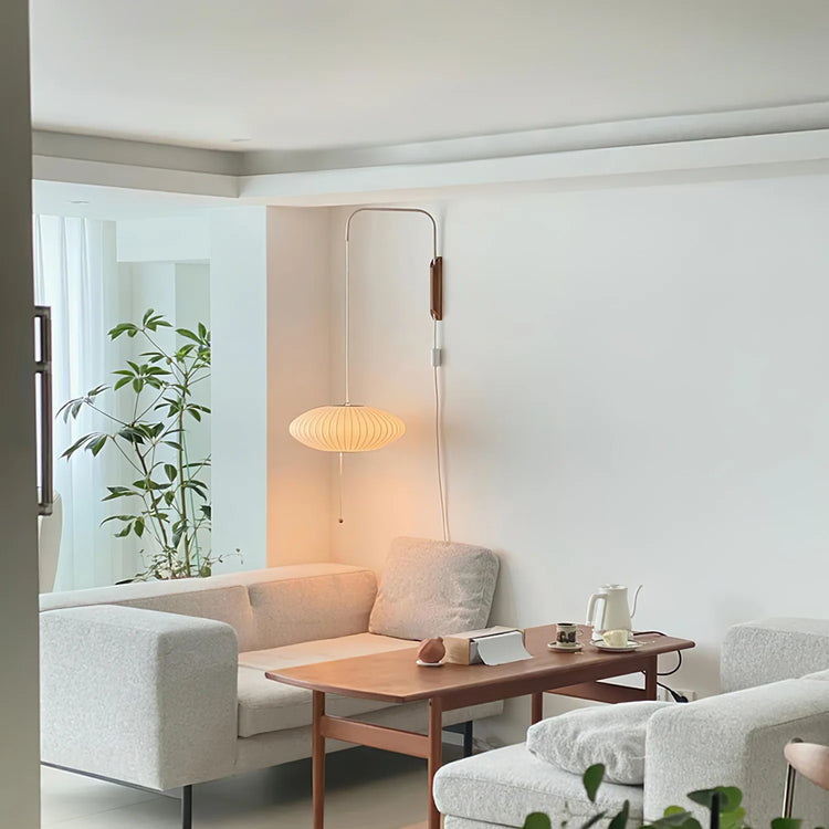 Klassisk OrbGlow Silk Wall Light