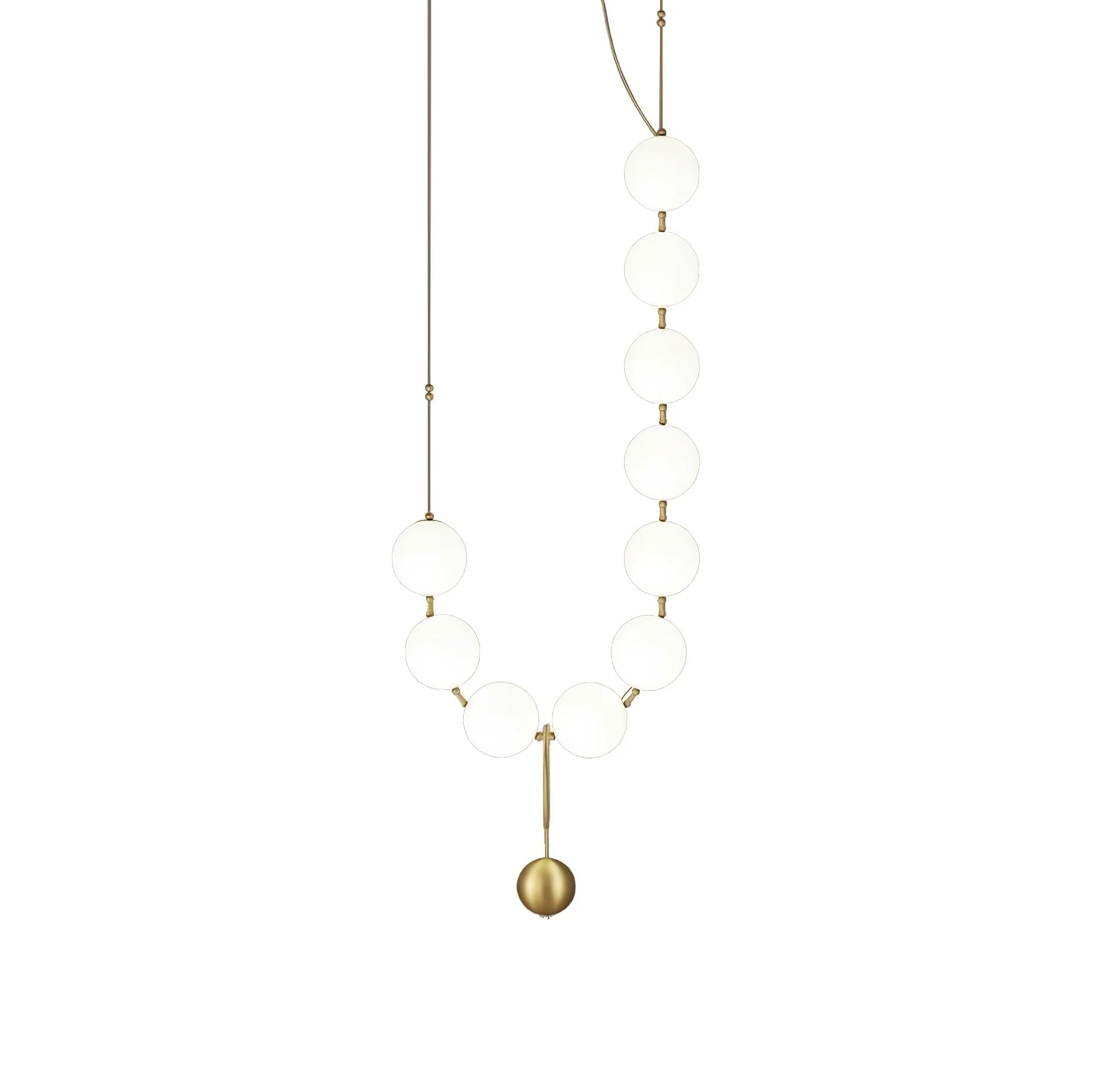Lampe à suspension élégante en verre de bijoux