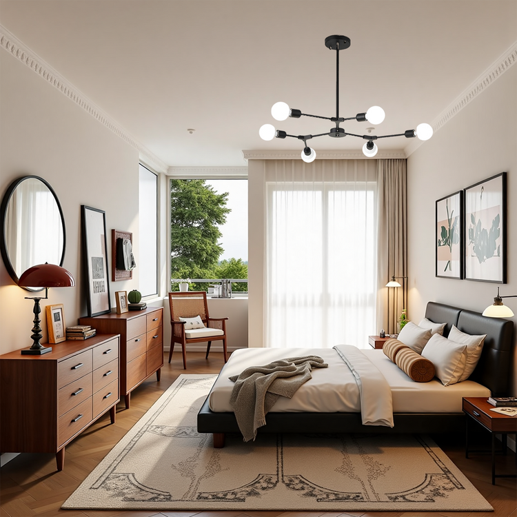 Moderne Elegant Multiple Blubs Loftslampe