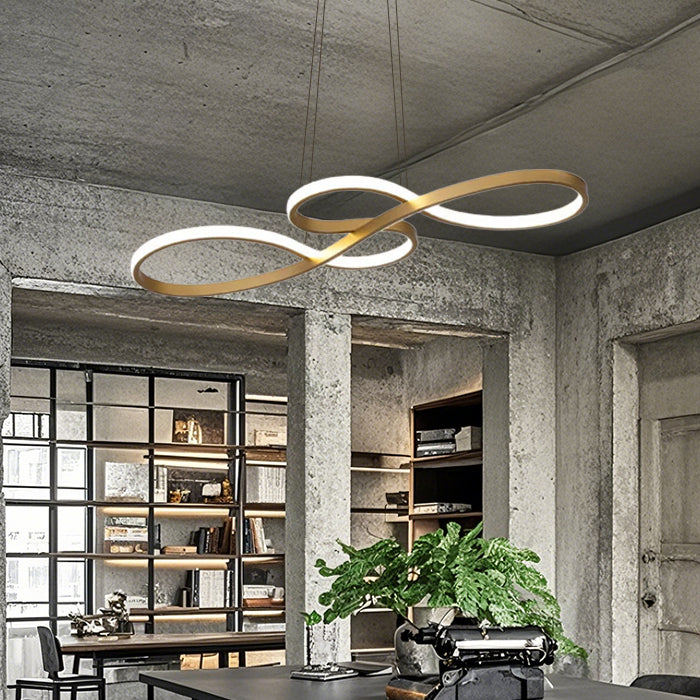 Lampada a sospensione a LED dal design moderno con note musicali
