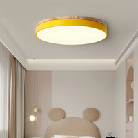 Chic Wood Flush-Mount Ceiling Light