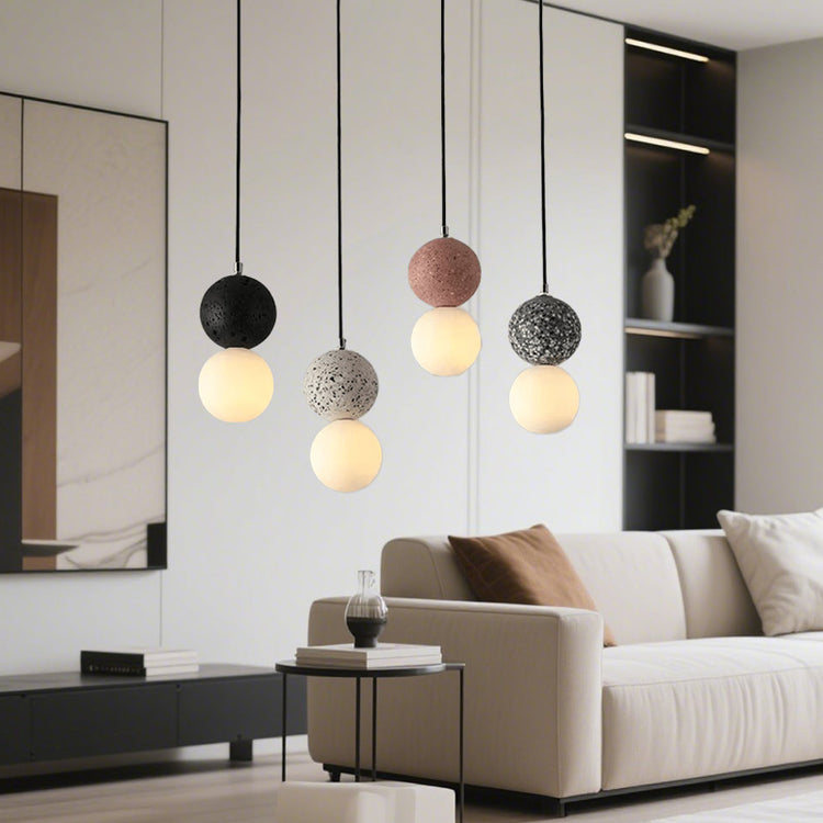 Glarefusion Nordic Modern Simple Terrazzo Lysekrone