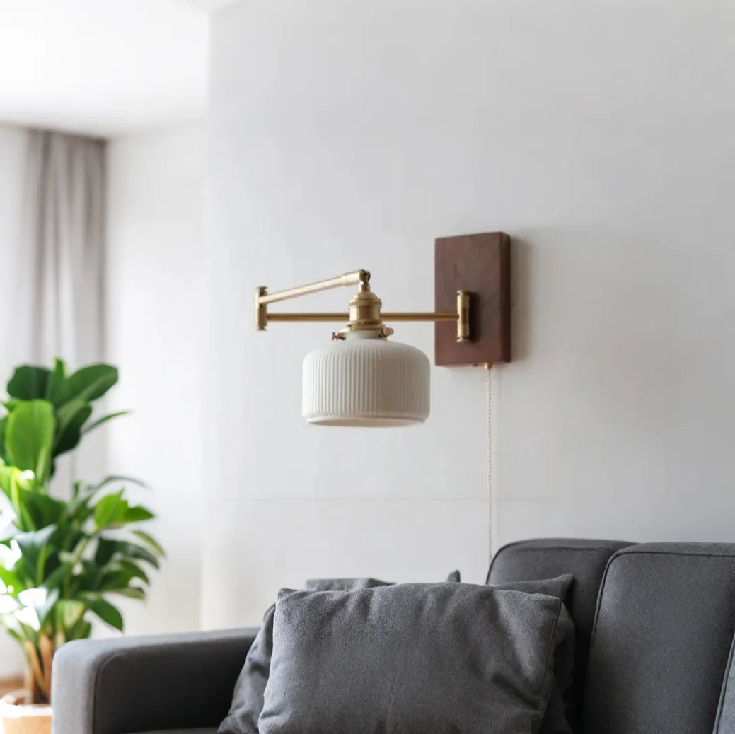 Applique murale réglable en bois moderne