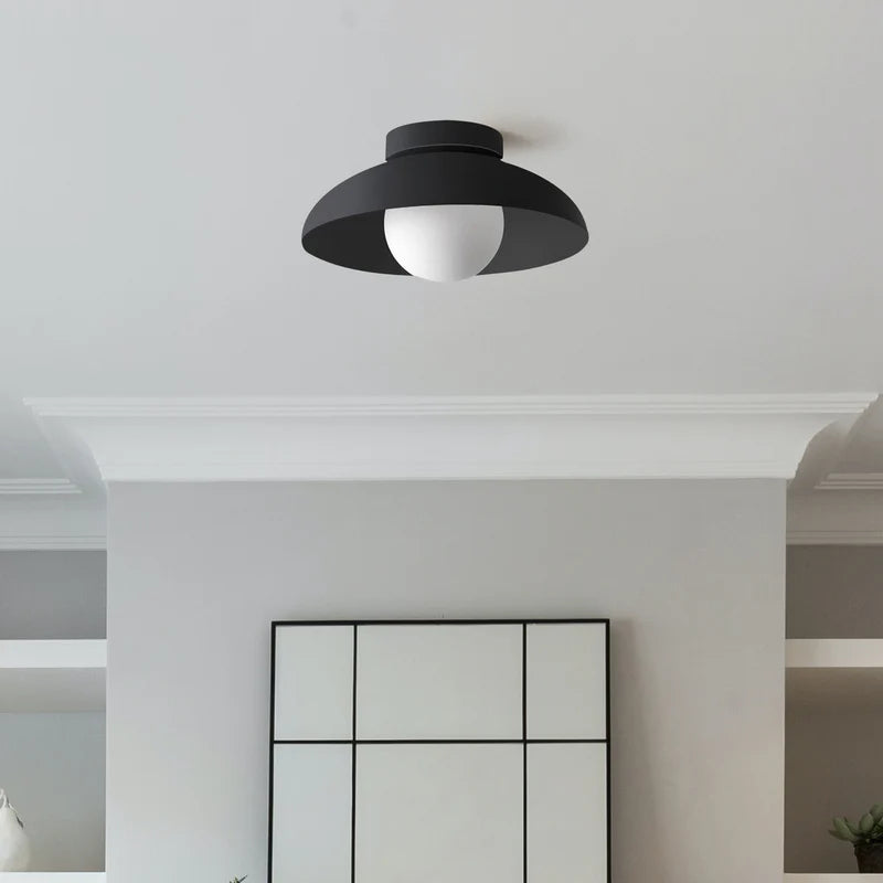 Minimalistisk Metal Semi Flush Light