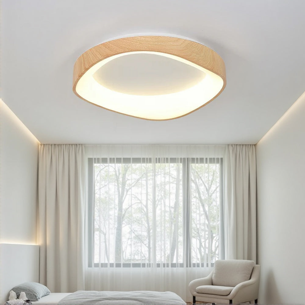 Nordic Wood Grain Ceiling Light
