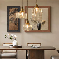 Glarefusion moderne retro glas pendellampe