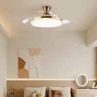 Slank Flush Mount loftsventilator med LED -lys