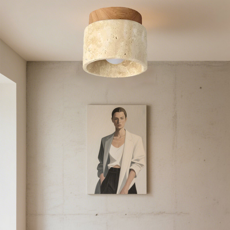 Lampada da soffitto moderna in stile creativo color crema
