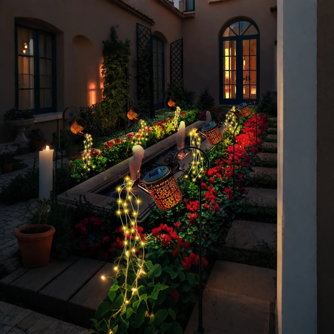 Magische Sonnenlampe mit Sonnenantrieb