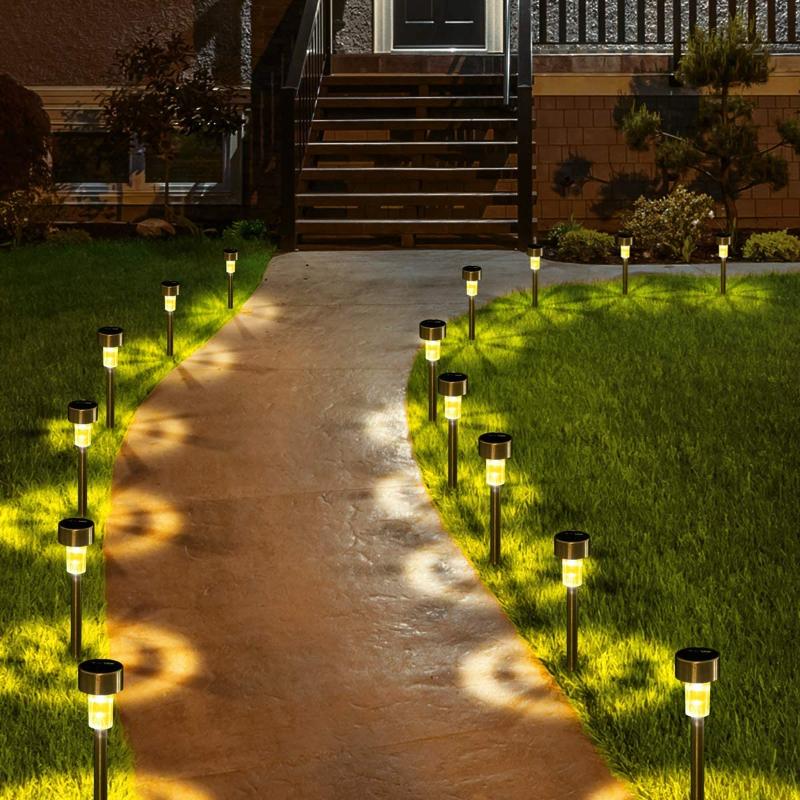 Lampe solaire extérieure pour chemin de jardin