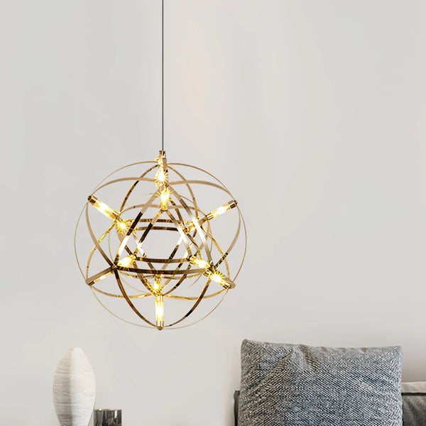 Silver Luster Ball Pendant Light