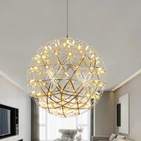 Silver Luster Ball Pendant Light