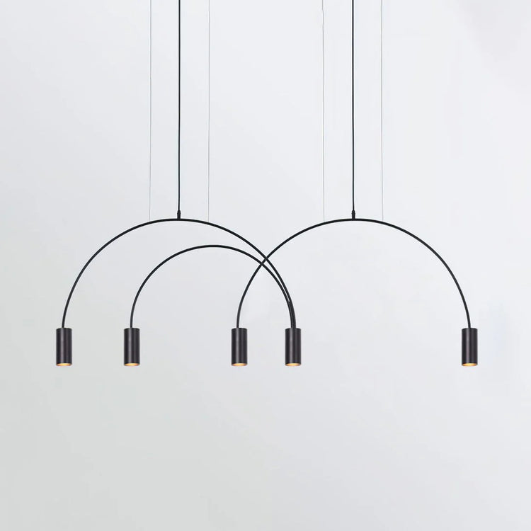 Minimalist Arc Iron Pendant Light