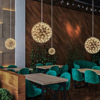 Silver Luster Ball Pendant Light