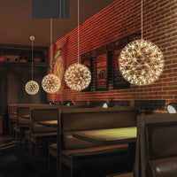 Silver Luster Ball Pendant Light