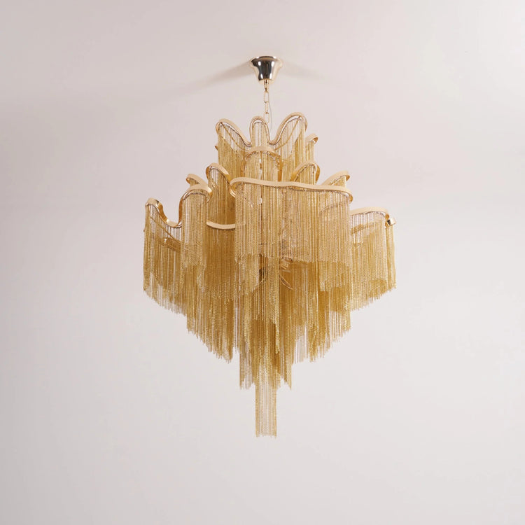 Classic Waterfall Aluminum Chain Chandelier