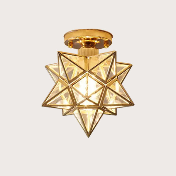 Glarefusion Vintage Deckenleuchte in Sternform