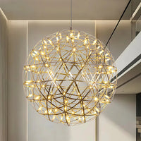 Silver Luster Ball Pendant Light