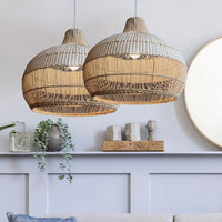 Classic Round Rattan Pendant Light