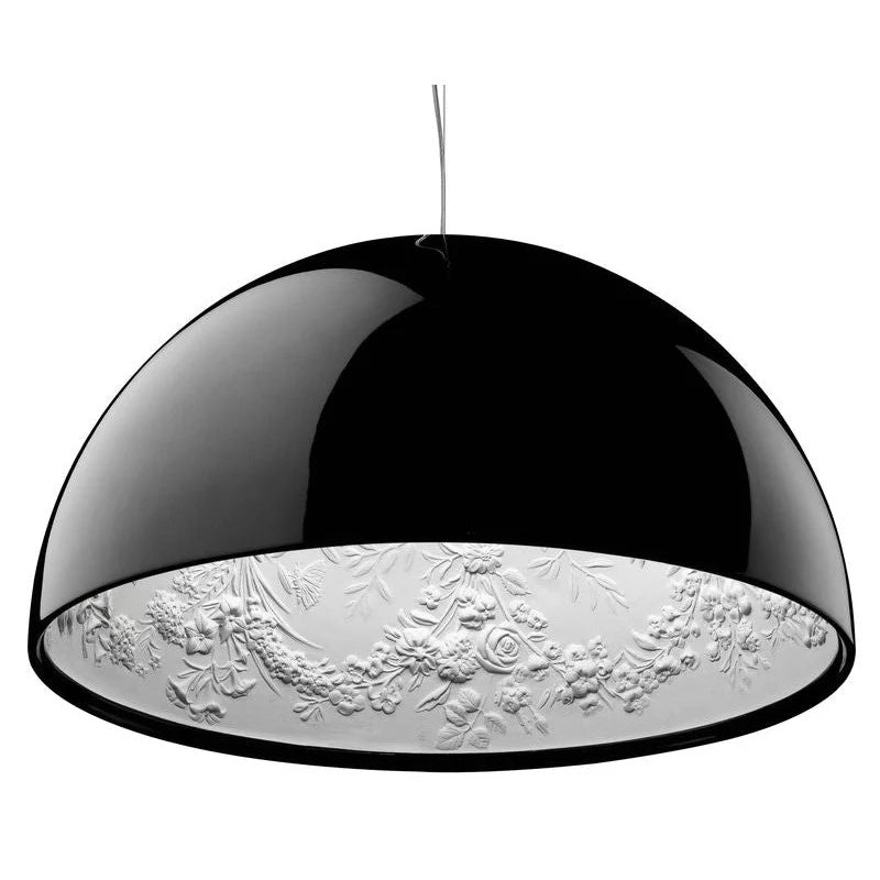 Glarefusion Lampada a sospensione moderna e creativa in vetro semicircolare