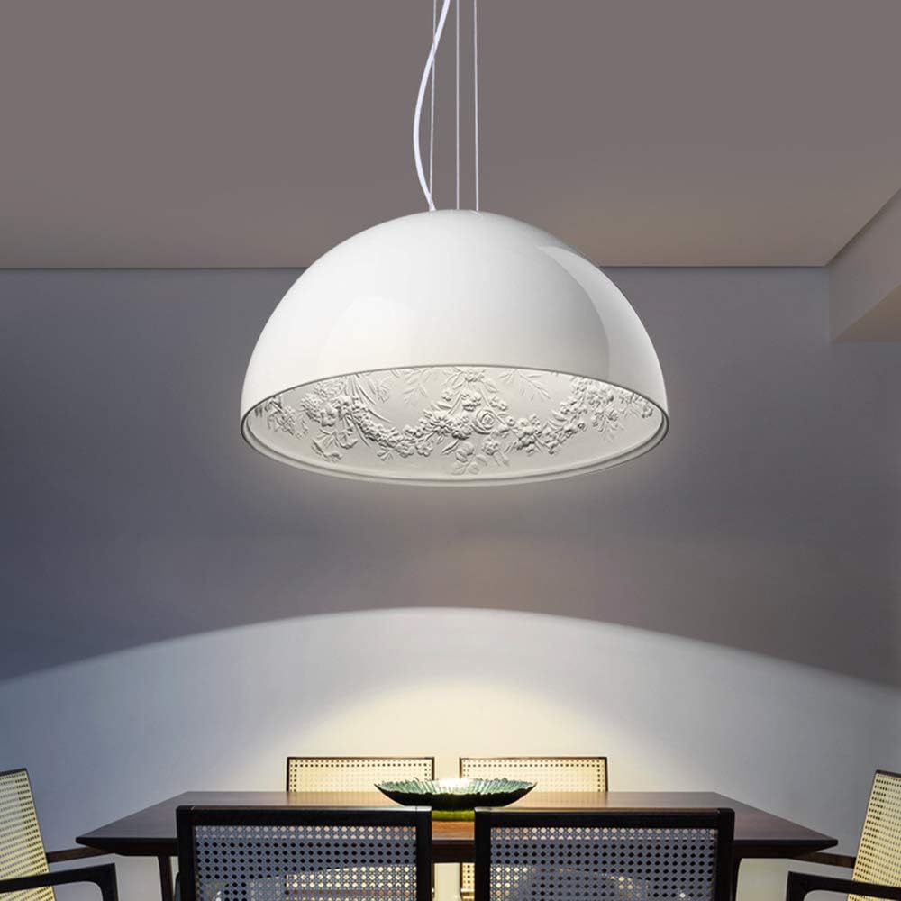 Glarefusion Lampada a sospensione moderna e creativa in vetro semicircolare