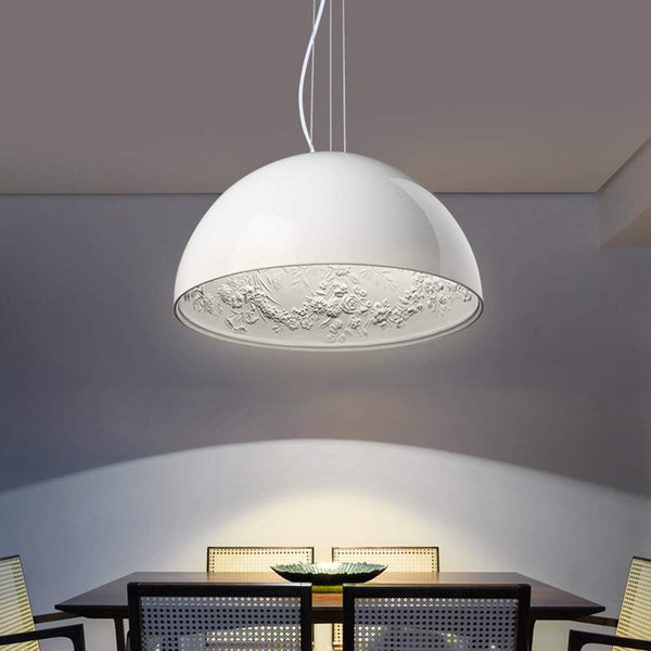 Glarefusion Modern Creative Semicircular Glass Pendant Light