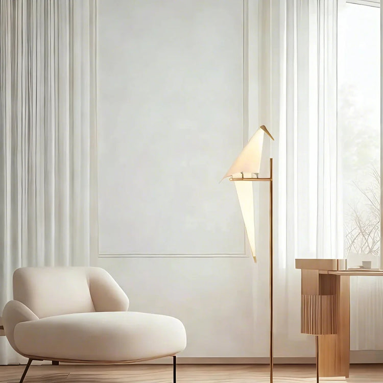 Nordic Paper Crane Origami Bird Skrivebordslampe