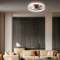 Skandinaviske flush Mount loftsventilatorer med LED -lys