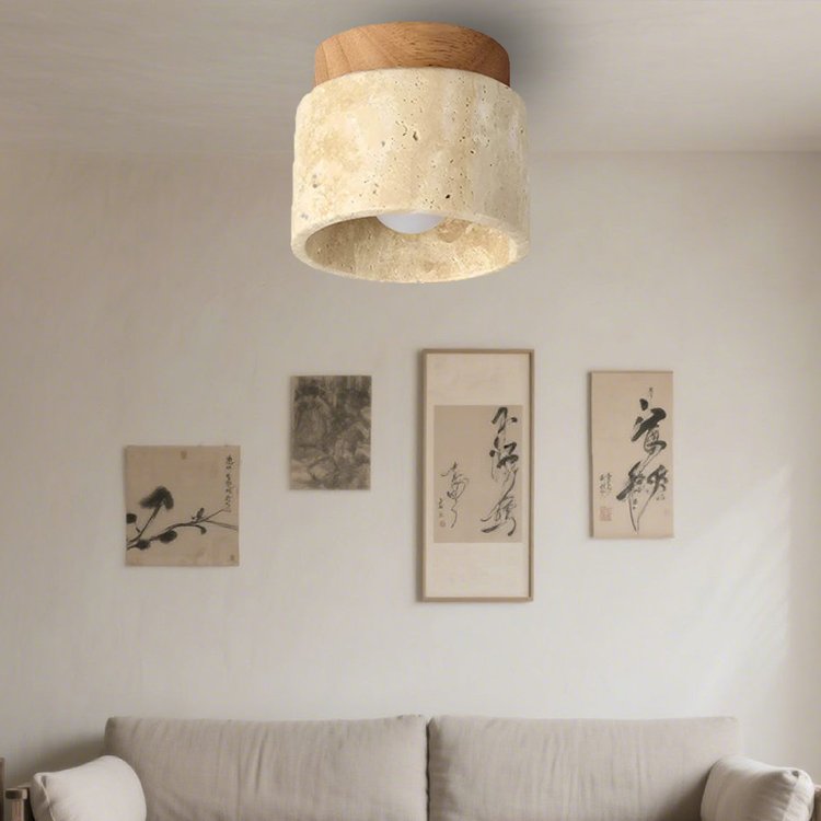 Lampada da soffitto moderna in stile creativo color crema