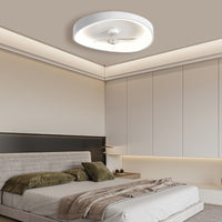 Moderne minimalisme hvid loftsventilator med lys